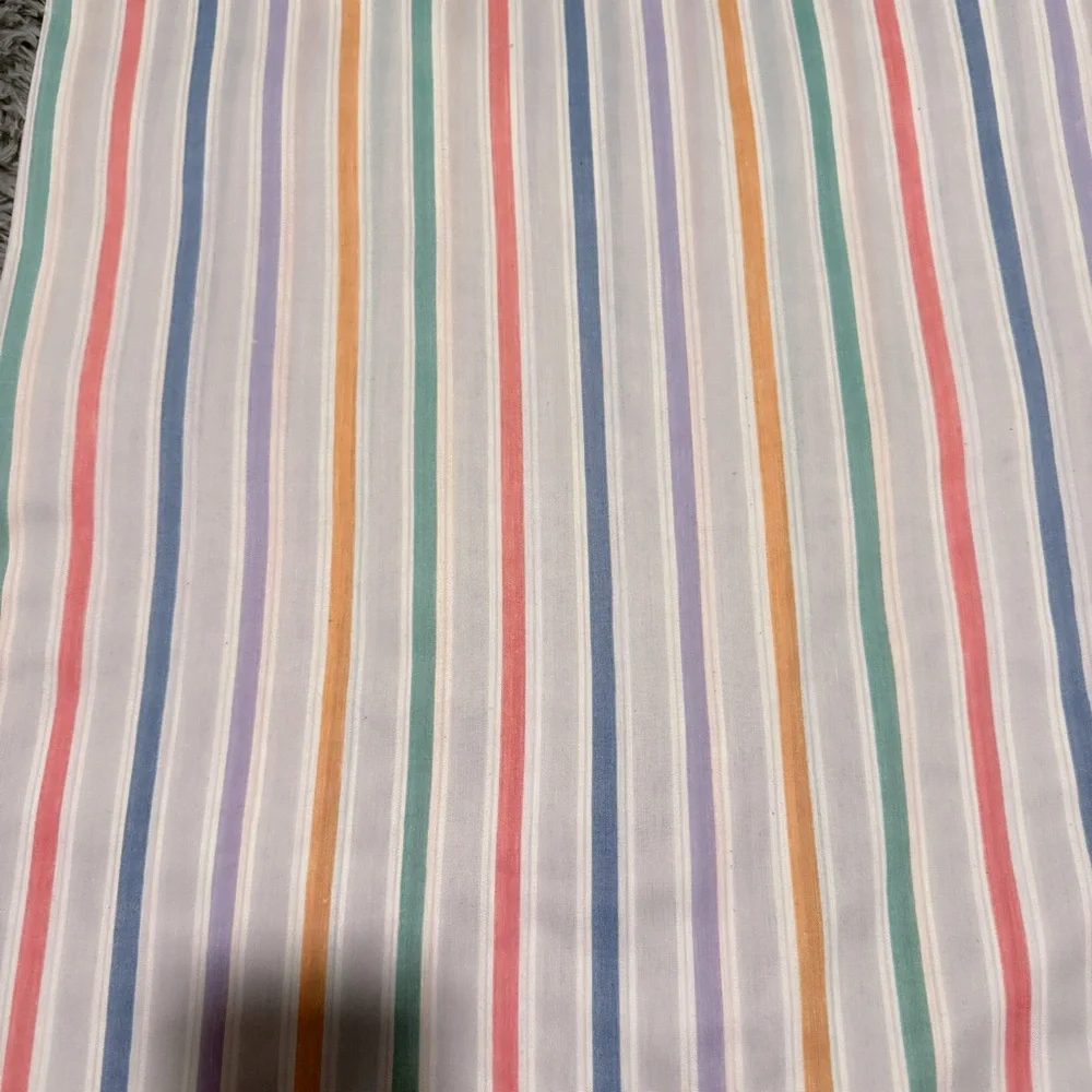 King Pillowcase with Soft Multicolor Stripes